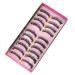 Beavorty 10 Pairs Fake eyelashes Artificial Fiber Eyelashes False Lashes Makeup Eyelashes Faux Lashes Long Eyelashes Natural Eyelashes Ladies Girls Women Lashes Miss False Eyelashes dense