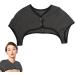 Higyee Heating Pillows for Shoulder | 360-Degree Heated Neck Wrap & Thin-Neck Warmer | Washable Velvet Relaxation Pillow - Dark Gray L - Buy Online on GoSupps.com