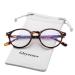 Gleyemor Blue Light Glasses for Men Women, Vintage Round Frame Computer Eyeglasses 01 Tortoise 48 Millimeters