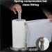 Paper Towel Holder Countertop Free Standing Toilet Paper Holder Stand with Non Slip Base Spring Arm Fit Most Size Paper Roll Stretched Freely for Bathroom Kitchen - Buy Online on GoSupps.com