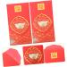 Lurrose 2pcs Red Envelope New Year Money Pocket Lai See Envelopes 2023 New Year Envelopes New Year Red Pocket Paper Gift Bag Spring Festival Red Packet Gold Foil Chinese Style Zodiac Bag - Buy Online on GoSupps.com