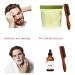 VinBee Men's Boar Bristle Beard Brush | Stiff Hairbrush for Men | Red | Perfect for Grooming & Styling - Buy Online on GoSupps.com