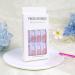 Super Long French Fake Nails with White Flowers Rhinestones - 24PCS - Buy Online on GoSupps.com