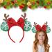 Christmas Sequin Antler Headbands Christmas Bow Headband Red Green Christmas Reindeer Hairbands Lovely Party Holiday Hairhoops Xmas Hair Accessories Hair Bows Hair Hoop Hair Band for Women and Girl - Buy Online on GoSupps.com