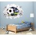 Large 3D Football Wall Sticker- Boys Bedroom Decor | Football Player Decal for Nursery | Soccer Wall Art for Kids Room - Buy Online on GoSupps.com