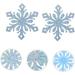 LALAFINA 120 pcs pieces Children Snowflake Pin Clothes Clip Diy Hair Hairpin Clothing Christmas Shape Sky-bluex4pcs 5X5X0.2CMx4pcs - Buy Online on GoSupps.com