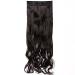 Clip-in Hair Extensions - 1 Weft 5 Clips Wavy Human Hair Natural Black - 43 cm (120 g) for a Flawless Look - Buy Online on GoSupps.com