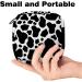 Shop Stylish Women's Binding-Up Bags - Black & White Cow Texture | Portable Menstrual Pads & Storage Holders | Ideal for School & Office - Buy Online on GoSupps.com