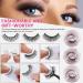 Self Adhesive False Eyelashes - 3 Pairs Reusable No Glue or Eyeliner Needed Includes Non-Slip Curler | International Shipping Available - Buy Online on GoSupps.com