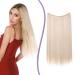 Silk-Co hair extension with rubber band smooth extensions with invisible cord synthetic hair part such as real hair hair sealing hair extensions for women dark blond mix bleaching blonde 50cm dark blonde bleaching blonde