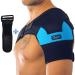 Shoulder Support Brace + Free Extension for Men and Women by Zeegler Orthosis | Adjustable Wrap Compression and Stability for Chronic Pain and Aches in injuries such as Torn Rotator Cuff, Dislocated AC Joint, Subluxation,