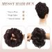 Fine Hair Part with Rubber Band - Synthetic Hair Extensions for Women & Girls | Black Cherry 38g | Dutt Hair Tie & Ponytail Accessory - Buy Online on GoSupps.com