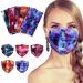 Printed Disposable Face Masks - 100Pcs Stylish Pattern 3ply Safety Mask Breathable Soft Tie Dye Face Covering with 5 Colors Comfortable Protective Face Cover & Mouth Cover for Adult with Bendable Nose Clip for Home School Office and Outdoors Star Sky