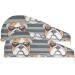 Bulldog Striped Hair Towel 2 Pack - Super Absorbent Quick Dry Turbans for Women & Girls | International Shipping - Buy Online on GoSupps.com