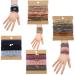 Hasoar Boho Hair Ties 50pcs for Women 20+ Colors No Damage Hair Elastics Cute Hair Tie Bracelet Packs for Thick Curl Hair Elestics Ponytail Holder Tails ties Mix