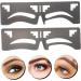 Housoutil 10 Pcs Eyebrow Ruler Makeup Stuff Brow Tool Makeup Tools Eyebrow Shaping Template Labeling Balance 17x4.8cmx5pcs Blackx5pcs - Buy Online on GoSupps.com