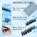 Lash Clusters 96 Pcs DIY Cluster Eyelash Extensions - Thin Band & Soft - D-Mix (10-16mm) - Hail D-10-16mix - Buy Online on GoSupps.com