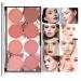 Beteligir 8 Colors Face Blush Palette Matte Shimmer Professional Natural Long Light Weight Portable Foundation Contour Highlight Pressed Powder Makeup Palette for Women Girls (01)