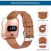 2 Pack BOTNUW Leather Bands for Fitbit Versa 2, SE, Lite - Soft Replacement Straps for Fitness Smart Watch - Black & Brown - Men and Women - Buy Online on GoSupps.com