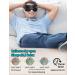Cordless Heated Eye Mask for Dry Eyes | Real Silk Sleep Mask | USB Rechargeable Eye Compress | Perfect Gift for Mother's Day | Unisex Warm Eye Pad - Bright Black - Buy Online on GoSupps.com