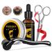 Beard Growth Kit Beard Care Kit for Men with 0.25mm Roller 30ml Beard Growth Oils 30g Beard Balm Scissors Beard Growth Complete Beard Care Kit for Men