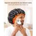 Mikimini XL Black Shower Hoods 2-Pack | Waterproof Reusable Hair Protection for Long Hair | Double-Layer Design with Bright Orange Rim - Buy Online on GoSupps.com