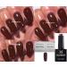 Bluesky GEL NAIL POLISH Brown Chocolate Plum Mauve Nail CS62 UV LED Soak Off 10ml