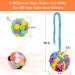 Cat Toys Ball Woolen Yarn Bell Fuzzy Interactive Chew Toy for Indoor Cats & Kittens - 6 Pack - Buy Online on GoSupps.com