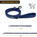 OneTigris Double Dog Leash with Reflective Stripes - S (122cm) - Blue | Best for Safe & Comfortable Walks - International Shipping Available - Buy Online on GoSupps.com