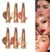 Beauty Highlighter Bronzer and Face Contour Highlighter Light Makeup for Women Men with Cushion Applicator 3 Pack - Buy Online on GoSupps.com