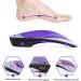 Plantar Fasciitis 3/4 Length Insoles for High Arch Support - 1 Pair Purple - Men/Women Sizes - Ideal for Flat Feet, Over-Pronation, Heel Spur Pain Relief - Orthotic Shoe Inserts for Walking/Running/Sports - Buy Online on GoSupps.com