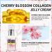 Collagen Jelly Cream - Japanese Cherry Blossom Glow Jelly Face Moisturizer Collagen Face Cream Vegan Skincare - Elasticity & Hydration Reduce Fine Lines & Dullness Skin Firming and Tightening - Buy Online on GoSupps.com