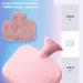 1500ml Hot Water Bottle with Gift Ribbon - Large Capacity Removable Injection Ideal for Cramps Neck & Shoulders Relief - Pink - Buy Online on GoSupps.com