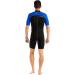 Cressi Men's Full Front Zip Wetsuit for Swimming, Snorkeling, Scuba Diving - Lido Short, Medium Black/Blue - Buy Online on GoSupps.com