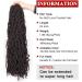 Xtrend 24 Inch 2 Packs Dark Brown Nu Faux Locs Crochet Hair | Pre-looped Gypsy Locs Braids Extension - 18 Strands 4# 24 Inch - Buy Online on GoSupps.com