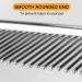 Bealihelp 2 Pack Dog and Cat Combs for Professional Grooming | Stainless Steel Comb with Rounded Tips for Long Haired Pets | Ideal for Greyhounds and Matted Hair | 6.3IN/7.25IN - Buy Online on GoSupps.com