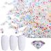 editTime 5000PCS Mini Ultra Tiny 1.2mm AB Shine Iridescent Crystals Micro Diamond Glass Sand Rhinestone for Nail Art Beauty Makeup DIY Craft (1.2mm AB)