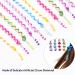 Manuqia Colorful Braided Rubber Hair Twister Clips - 12 PCS | Hair Styling Accessories for Girls & Women | Elastic Hair Rope | Cute Hairband for Kids - Buy Online on GoSupps.com