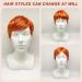 UILYNIU Mens Wig Ginger Wig Men's Short Wig Boyband Wig Fancy Dress Wig Punk Wig Rock Star Wig Orange Wig for Men 60s 70s 80s Costume Accessories for Party Music Punk Carnival (Orange) - Buy Online on GoSupps.com