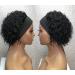 SWEETGIRL Short Curly Headband Wig for Black Women - Human Hair Pixie Cut 150% Density Natural Black 6 Inch - Glueless Water Wave Half Wig - Buy Online on GoSupps.com