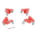 Vestil CMD-A-NS-200-4PK Aluminum Corner Mover Dolly | Narrow Slot 4 Pack | 200 Lb Capacity | Red - International Shipping Available - Buy Online on GoSupps.com