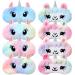 Zhanmai 8 Pcs Cute Sleep Eye Mask for Kids Eye Mask for Kids Soft Lightweight Plush Blindfold Funny Animal Sleeping Mask Eye Cover Eye Shade for Kids Girls Women Home Travel Nap Night (Sheep Unicorn)