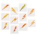 Lightning Bolt Temporary Tattoos - Bulk set of 72- Superhero  Potter and Birthday Party Favors and Handouts
