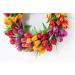 20-Inch Tulip Wreath | Handmade Artificial Floral Garland for Spring & Weddings | Front Door & Home Decor - ZY934541P16F8 - Buy Online on GoSupps.com