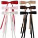 WENSIDUO 6 Pcs Tassel Hair Bow Clips for Women Satin Ribbon Bows with Metal Clips Hair Accessories for Girls and Teens (Mixed color 1)