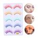 BESTOYARD 5 Pairs Colored Fake Eyelashes - Pink Party & Cosplay Lashes for Halloween | Fluffy Fiber False Lashes - Buy Online on GoSupps.com