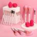 16-Part Pink Makeup Brush Set - Professional Eyeshadow & Foundation Brushes with Makeup Sponge | Duaiu Cosmetics - Buy Online on GoSupps.com
