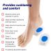 Neo G Silicone Gel Heel Cushion Pads - Large Size for Plantar Fasciitis & Achilles Tendonitis Relief - Buy Online on GoSupps.com