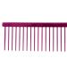 Chris Christensen 9in Coarse Poodle Butter Comb - Professional Grooming Tool with Rounded Corners - Solid Brass Spin and Steel Teeth - Pink - Buy Online on GoSupps.com