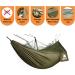 COVACURE Double Camping Hammock with Net - Lightweight & Portable for Outdoor, Hiking, Backpacking - Green - Buy Online on GoSupps.com